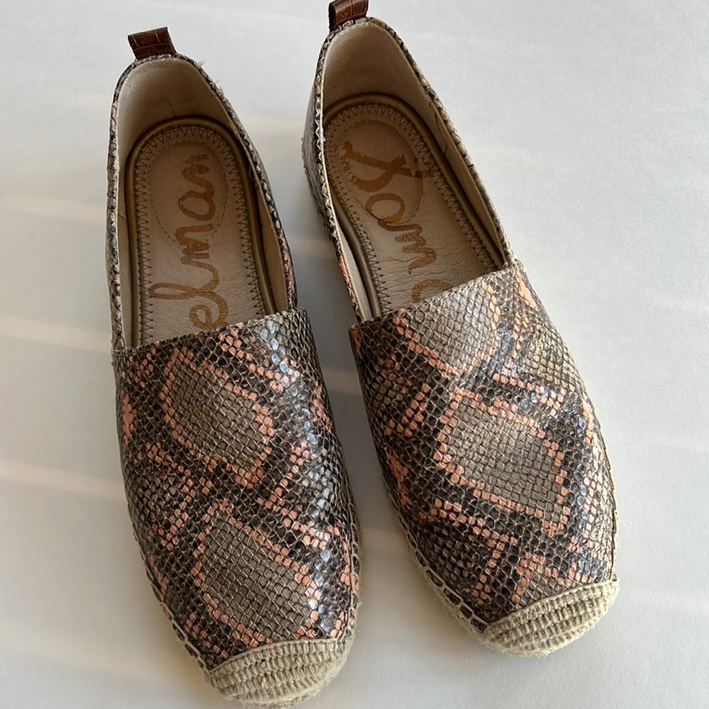Faux Snakeskin espadrilles